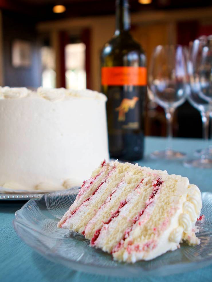 Champagne Raspberry Cake